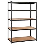 Yaheetech Schwerlastregal 180 x 120 x 60 cm Lagerregal 5 Böden Metall...