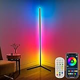 DeeprBling LED Stehlampe Wohnzimmer, 165cm Ecklampe RGB Dimmbar mit...