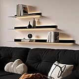 BVCL LED schwimmende Regale，hängendes Regal mit integrierter...