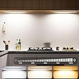OUILA Unterbauleuchte Küche LED 43.5CM, 2 Stück 3 Farbmodi Dimmbar...