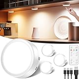 LED Spot Akku USB Aufladbar, 1600mAh Batteriebetrieben Kabellos...