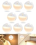 FLOWood Nachtlicht mit Bewegungsmelder,8 Stück Treppenbeleuchtung LED...