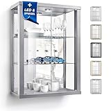 K-Möbel Wandvitrine (80x60x25cm) - Made in Germany - Glasvitrine...
