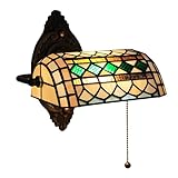 GAUUA Tiffany Banker Wandlampe Sconces, Buntglas Wand Licht Banker...