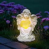 Tuzsocr Solar Engel Gartenstatuen,Schutzengel-Figur mit...