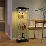 KeepGoon Moderner Sammlerschrank aus Glas, dreischichtig, Glasvitrine...