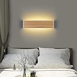 Martll Wandleuchte LED Holz Wandlampe Innen Wandbeleuchtung für...