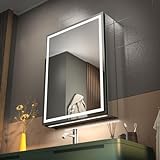 GANPE LED Beleuchtetes Badezimmer Medizin Spiegel Kabinett mit...