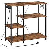 HOOBRO Küchenregal, mit Steckdosenleiste, Standregal, Bäckerregal,...