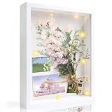 3D Bilderrahmen zum Befüllen mit LED Licht Tiefen Rahmen 25x20 cm...