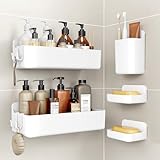 Orimade Duschablage ohne Bohren-Duschregal 5 Stück,Shampoo Halterung...