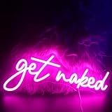Led 'Get Naked' Neonschild, Buchstaben, USB-betrieben, Neonlichter...