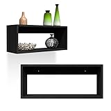 INTEGRI Bücherregal - Wandregal - Hängeregal - Schweberegal -...