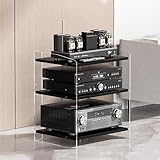 Elitix HiFi Rack Acrylmöbel-Audioschrankgestelle Können Verstellbar...