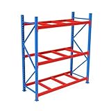 crew-cut Palettenregal mit 3 Ebenen, industrielles Stahlregal, 248,9 x...