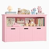 FOREHILL Kinderregal mit Boxen auf Rollen, Spielzeug Aufbewahrung...