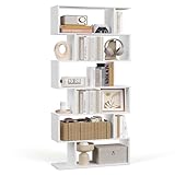 VASAGLE Bücherregal, Regal mit 6 Ebenen, 24 x 70 x 191 cm,...