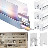 LASLUX 6 x LED Aluminium Glasprofil 2m (12m) Led Eckprofil Kabelkanal...