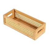 Speicher Korbkorb - Rattan -Speicherkorb, gewebter Organisator Boho...