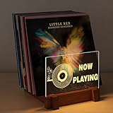 YuanDian Beleuchtete Vinyl-Schallplatten-Aufbewahrung,...