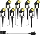 Totofac Gartenbeleuchtung LED,COB im Freien IP65 Wasserdichter...