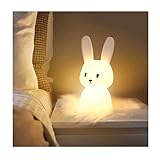 SOLIDEE Bunny Nachtlicht Baby mit 7 Lichtwechsel |Tap Control...