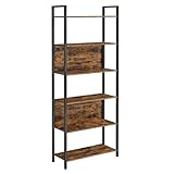 VASAGLE Bücherregal, Küchenregal, Standregal mit 6 offenen...