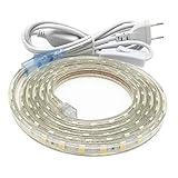 230V LED Streifen, Hell 2M Led Strip, IP65 Wasserdicht LED...