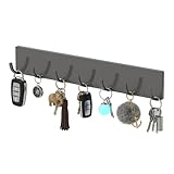 Toski Schlüsselbrett ohne bohren, Schlüsselhaken mit 7 Haken,...