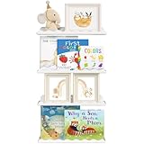 Lifewit Kunststoff Kinder Bücherregal 4er Set, 38 cm Hängeregal für...