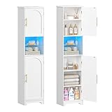 Hzuaneri Badezimmerschrank, Badschrank, Hoher Schrank Mit...