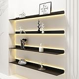 Schwebendes Wandregal mit integrierter LED-Beleuchtung und...