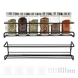 Qaestuan 2 Stück Gewürzregal, Gewürzregal für Wand, Organizer...