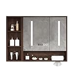 Badezimmer-Medizinschrank mit Spiegel, 90 cm, intelligente...