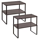 SONGMICS Gewürzregal, 4er Set, Küchenregal, Küchen-Organizer,...