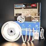 WOBANE COB LED Streifen, 2m 640 LEDs,Super Hell LED Strip mit...