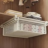 Piceioep Kleidung Ausziehkorb Schrank-Organizer-Korb Hängender...