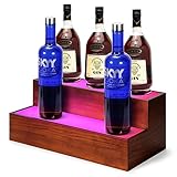 B4Life LED-beleuchtetes Likörflaschen-Display-Regal, 2 Etagen,...