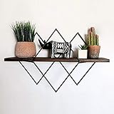 SKYEDECOR Regal Walnuss Le Noir Hängeregal Wandregale WR033...