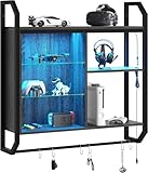 Bestier Gaming schwebende Regale, 84cm LED Wandregal mit verstellbarem...