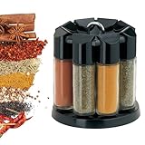 Aisny Gewürz Organizer, 360° Drehbar Gewürzregal mit 8...