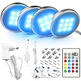 BASON LED Schrankbeleuchtung, Vitrinenbeleuchtun mit Fernbedienung, 20...