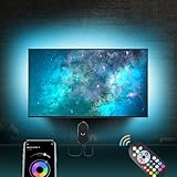 Mexllex Led TV Hintergrundbeleuchtung 55 bis 75 zoll,Smart Led App...