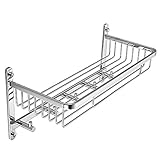 GLYYR Duschregal Wandmontage Messing Verchromt Bad Dusche Caddy Korb...