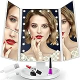 Retoo Kosmetikspiegel mit Beleuchtung LED Schminkspiegel 2X/3X...