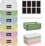 Aiuuee 6 Stücke Klappbox Klein, Plastik Klappkiste Klein 15 x 9.8 x...