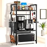 Unique Impression Ausziehbares 3-stöckiges Mikrowellenregal – 2...