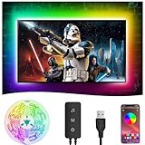 4M LED TV Hintergrundbeleuchtung,RGB LED Strip mit APP-Steuerung,...
