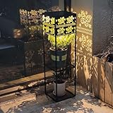 Solar Stehlampe für Außen Groß Solarlampen LED Schmetterling...