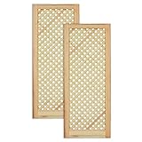 Gittertür Holztür Natur 99,3 x 39,4 cm Schranktür Raumteiler...